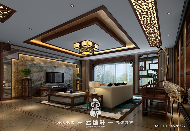 簡約中式家裝效果圖裝修