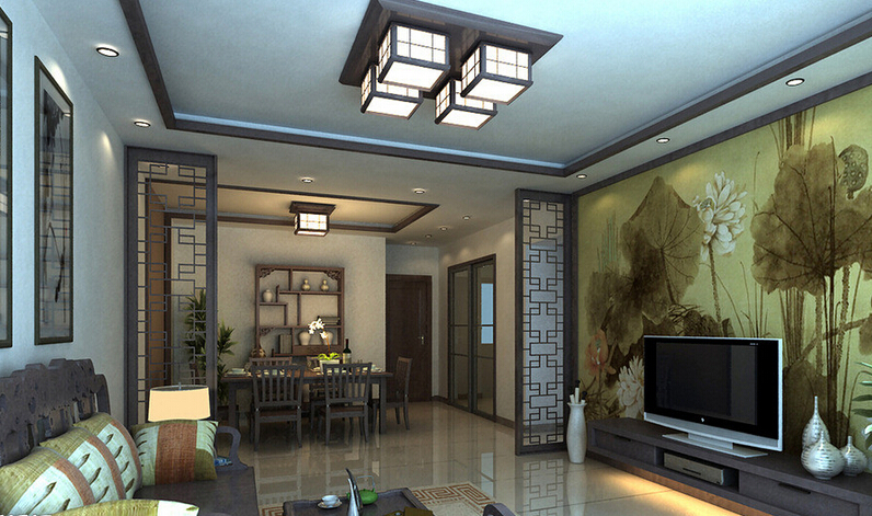 中式設計小客廳增容