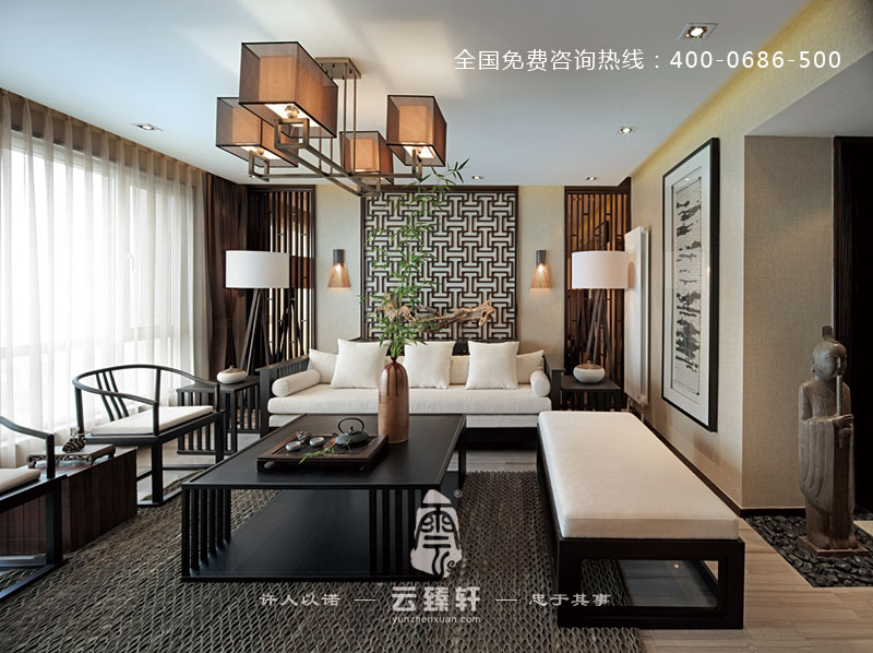 具有濃郁的東方禪意中式風(fēng)格裝修效果圖