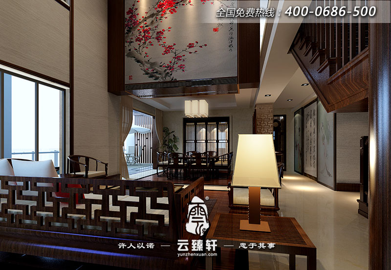 將餐廳置于與會客廳并排，通透處理
