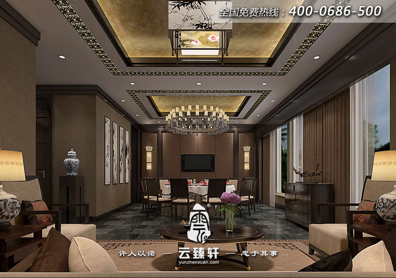 一層的餐廳包房裝修設(shè)計效果圖