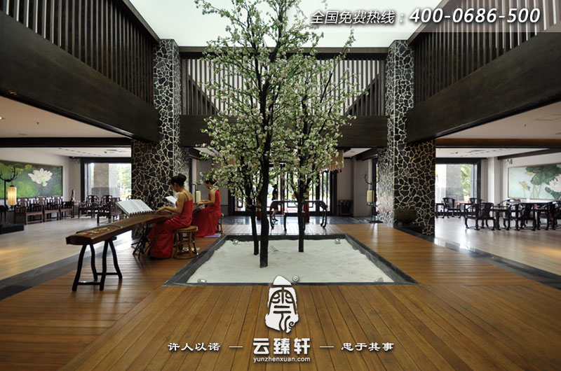 頗具創意的中式設計餐廳效果圖