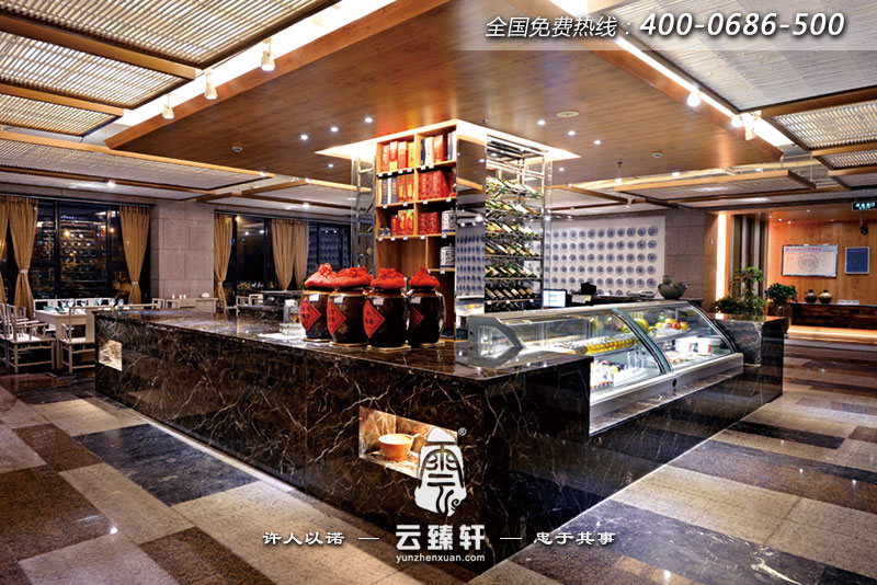 火鍋店吧臺(tái)裝修圖片