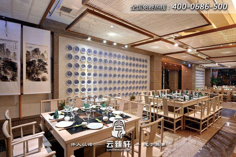 中式火鍋店大堂設(shè)計(jì)效果圖