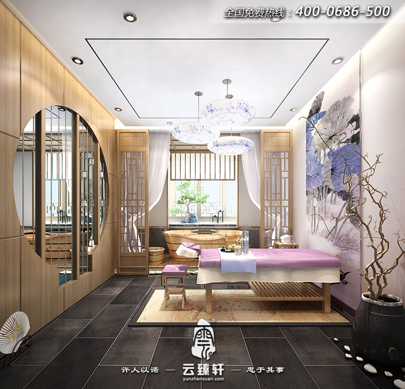美容SPA會所VIP房間設(shè)計效果圖
