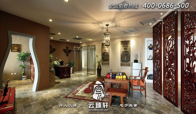 復古中國風辦公室設計