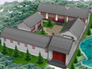 150平米四合院設計