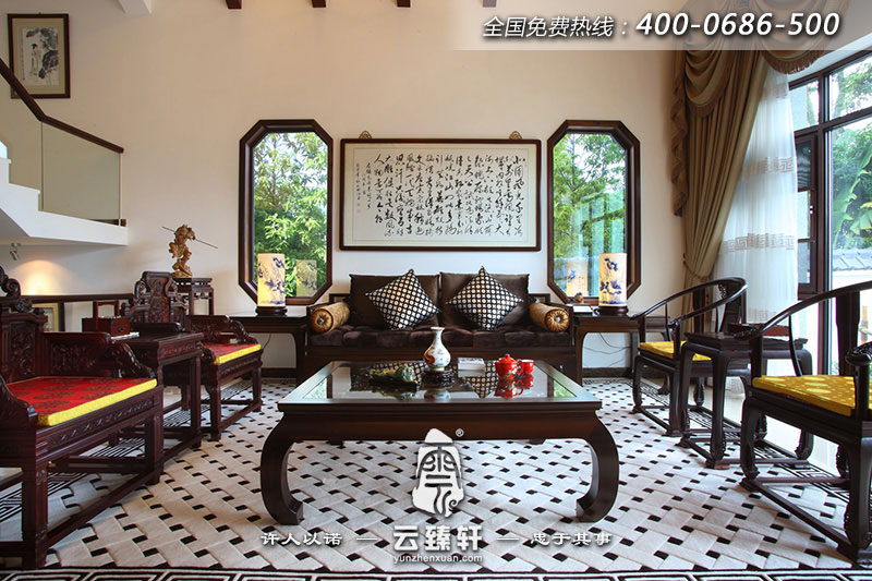 園林中式設計效果圖