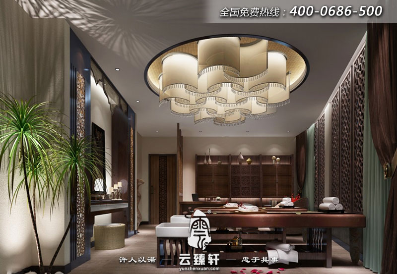 中式理療會所裝修設(shè)計(jì)效果圖