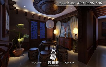 中式茶室：笑看風輕云淡，閑聽花靜鳥喧