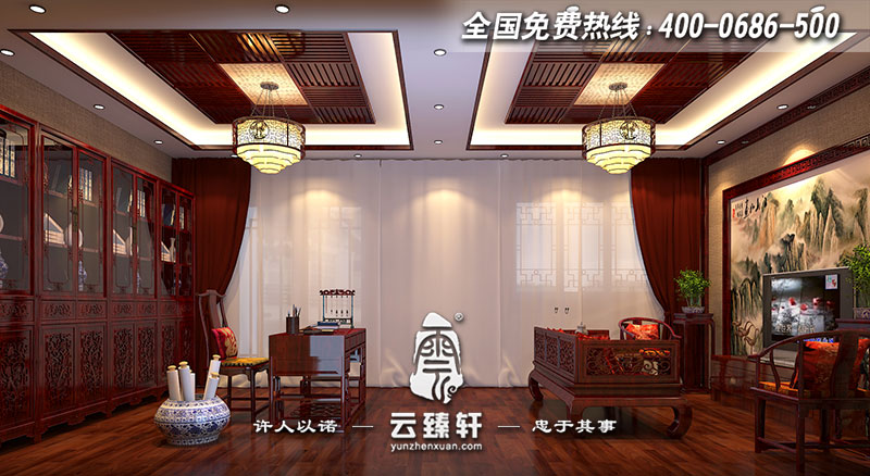 中式別墅書房設(shè)計(jì)圖片