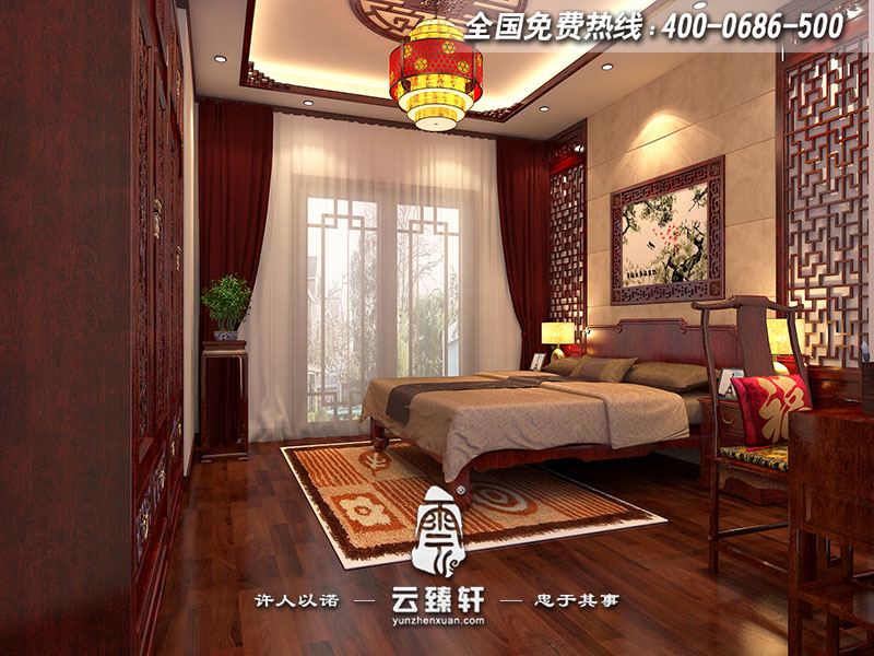 中式別墅小兒子房間設(shè)計(jì)效果圖
