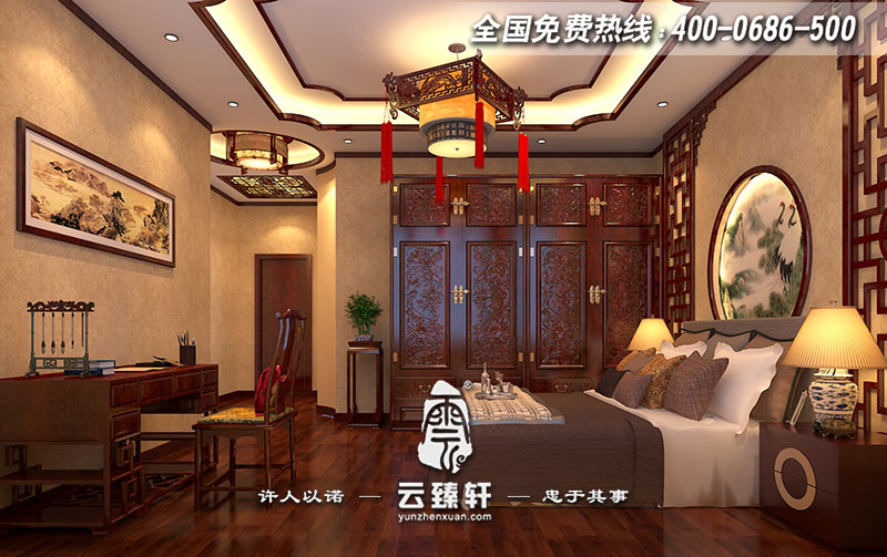 中式別墅大兒子房間設(shè)計(jì)效果圖